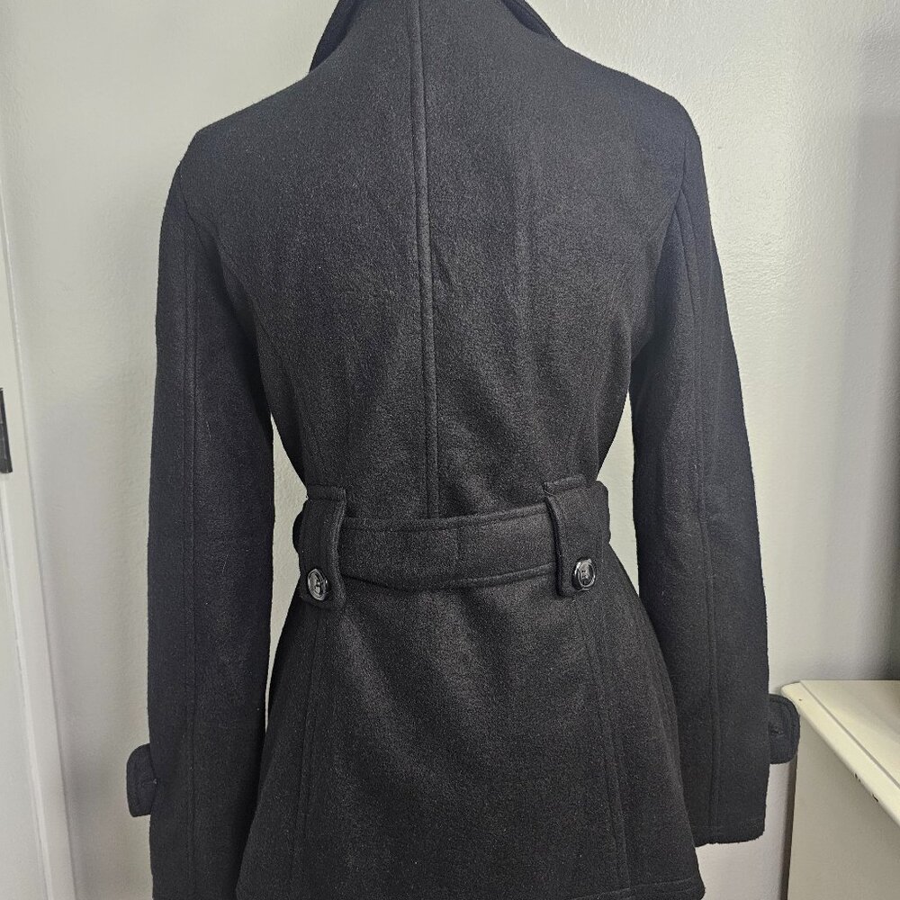 NEW Stylebook Trendy Plus Size Double-Breasted Black Peacoat – Size Small - Picture 3 of 6